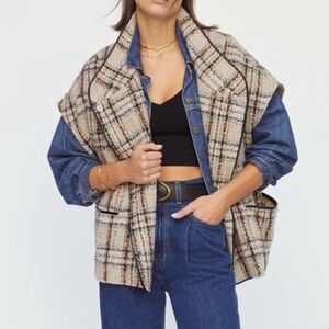 Anthropologie Andersen & Lauth Plaid Capelet